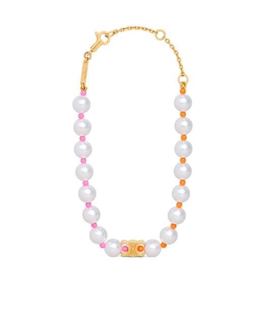Céline White Plage Pearl Bracelet