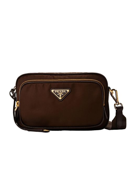 Prada Brown Dark Nylon Bag