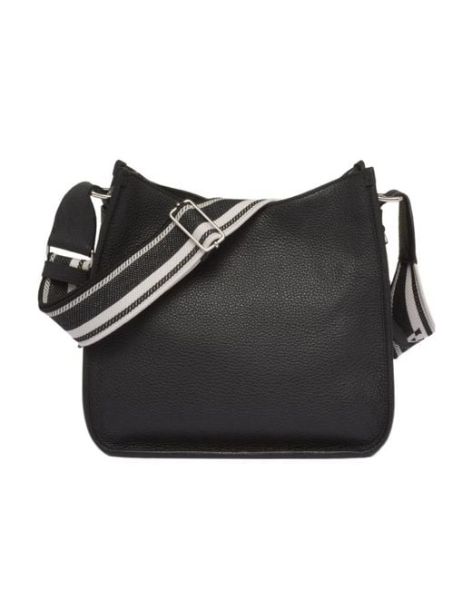 Prada Black Leather Hobo Bag