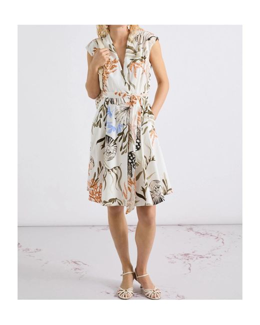 Marella White Patterned Print Dress