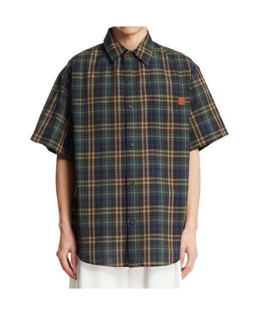 DARKPARK Green Short Sleeve Shirt for men
