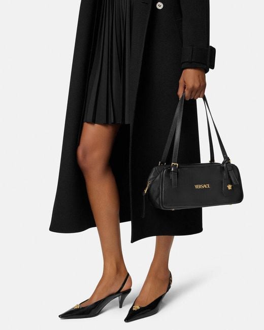 Versace Black Tag Large Bowling Bag