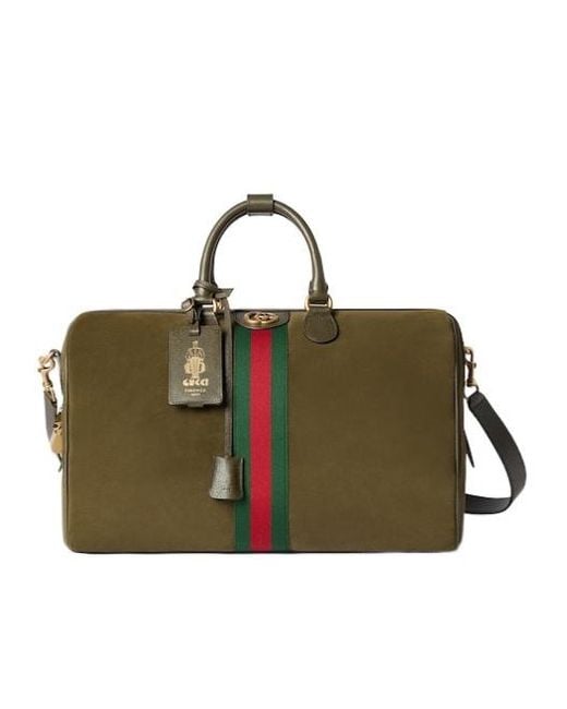 Gucci Green Savoy Medium Duffle Bag