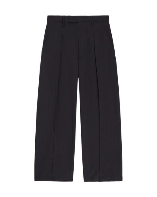 Lemaire Blue Cotton Trousers for men