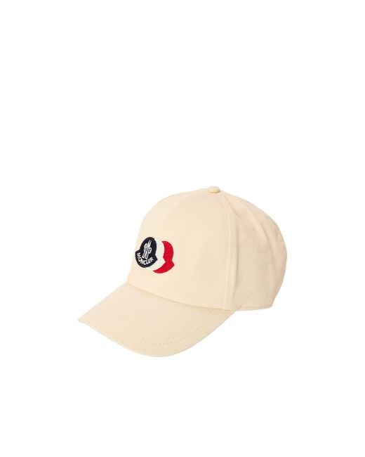 Moncler Pink Three-Logo Baseball Cap for men