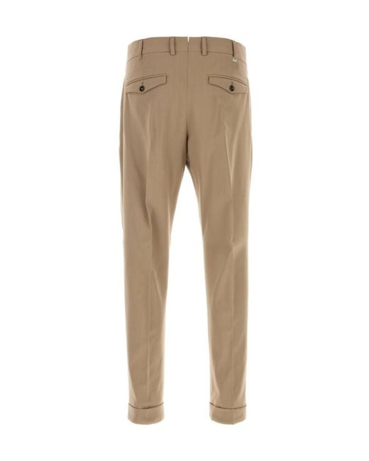 Pt Pantaloni Natural Casual Trousers With Belt Loops for men