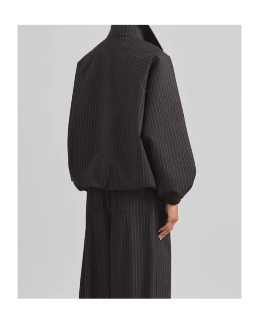Frankie Shop Black Long-Sleeved Casual Jacket