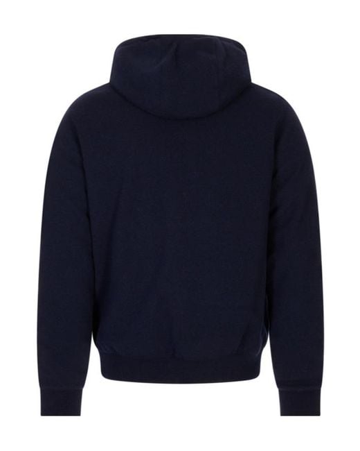 Moorer Blue Long-Sleeve Down Jacket for men
