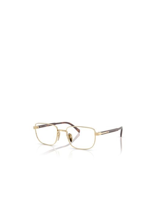 Prada Natural Eyewear Rectangular Frame Glasses for men