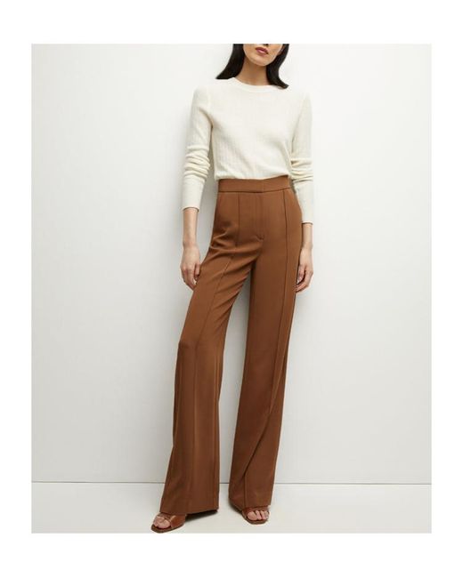 Veronica Beard Brown High-Waisted Casual Pants