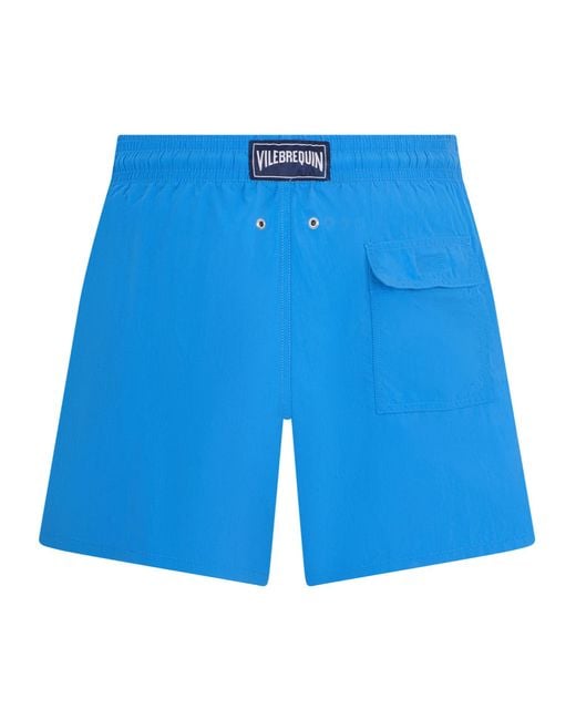 Vilebrequin Blue Moorea Elastic-Waist Swim Shorts for men