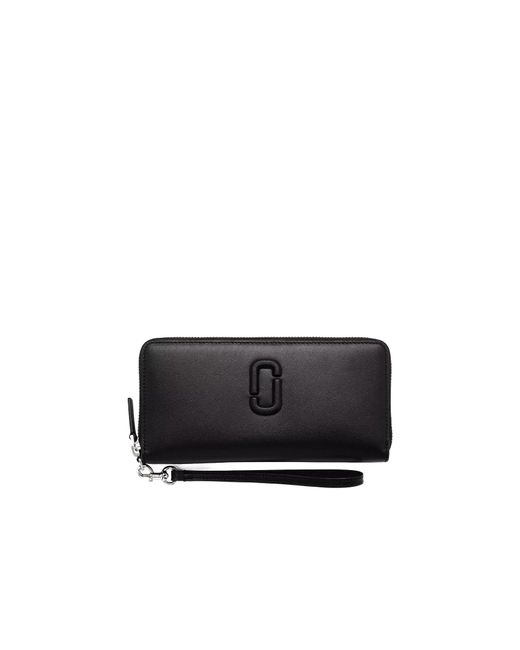 Marc Jacobs Black The Continental Zipped Wallet