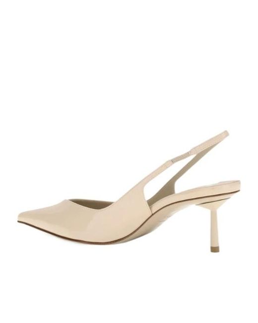 Le Silla White Pointed-Toe High-Heeled Sandals