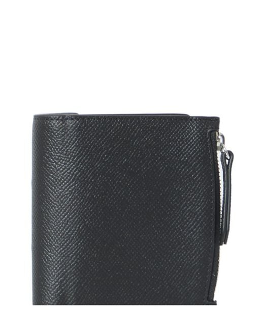 Maison Margiela Black Four Stitches Wallet for men