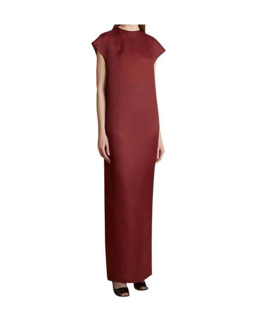 Khaite Red Lohan Maxi Dress