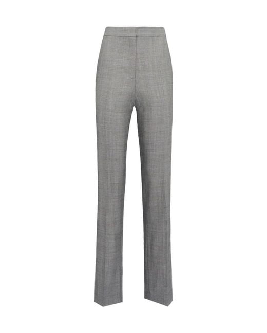 McQueen Gray Pipe Casual Pants