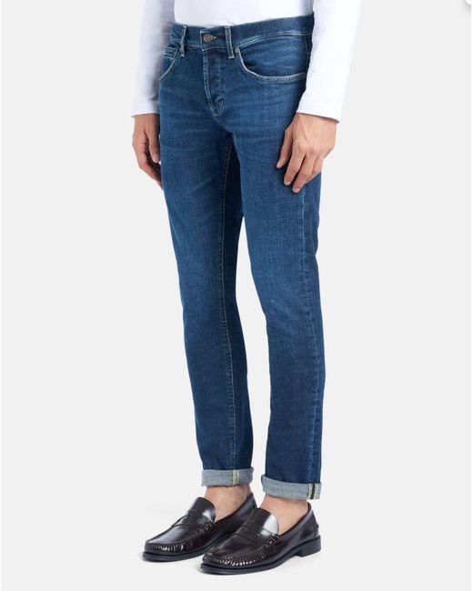 Dondup Blue George Slim Jeans for men