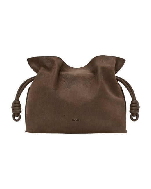 Loewe Brown Medium Flamenco Clutch