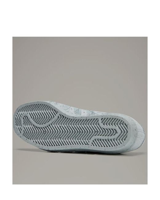 Y-3 Gray Superstar Lace-Up Sneakers for men
