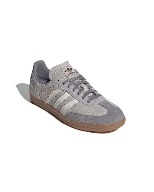 Adidas Originals Gray Adidas Samba Og Mesh Panel Low-Tops for men