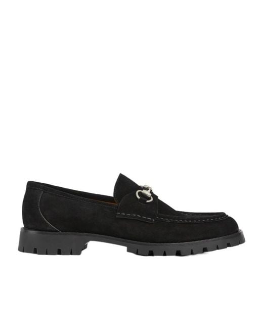Gucci Black Horsebit Loafers for men