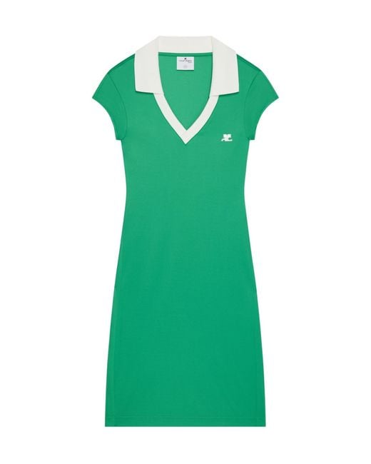 Courreges Green Polo Uniform
