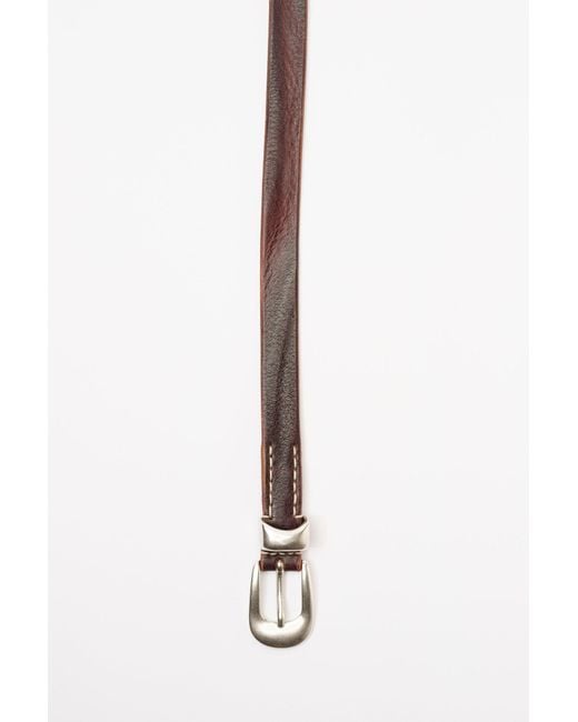 Our Legacy Brown Buckle Belt for men