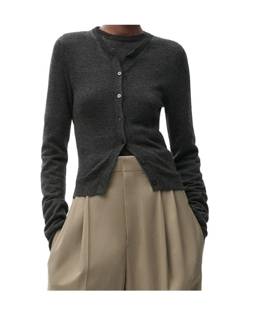 Loewe Black Draped Cardigan