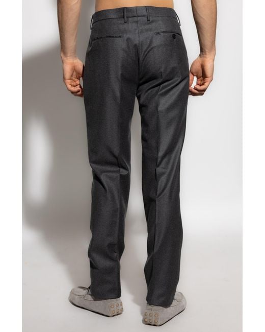 Etro Black Carrot Leg Trousers for men