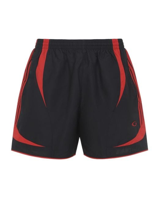 Balenciaga Blue Soccer Swim Shorts for men