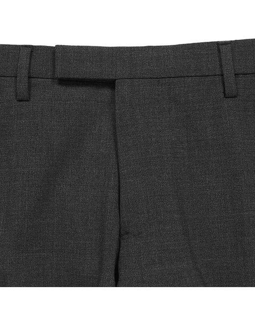 Emporio Armani Gray Straight Casual Pants for men