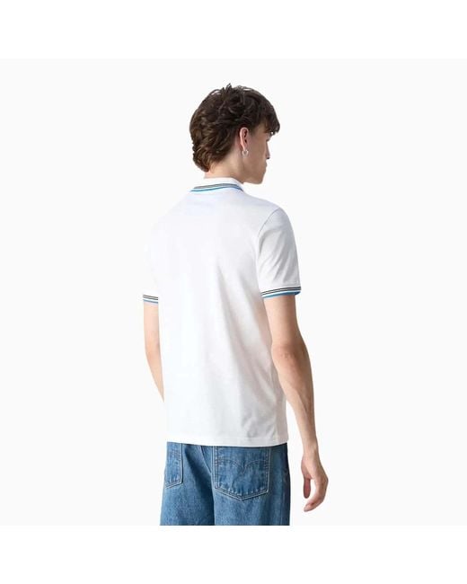 Boss White Boss Logo Printed Short-Sleeved Polo Shirt for men