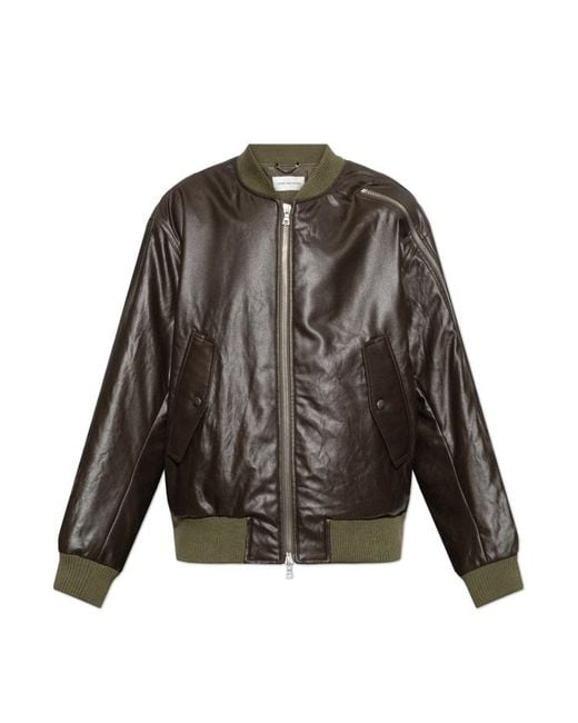 Dries Van Noten Gray Bomber Type Jacket for men