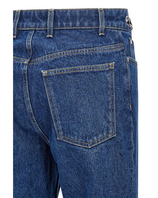 Rabanne Blue Rabanne Straight Leg Jeans