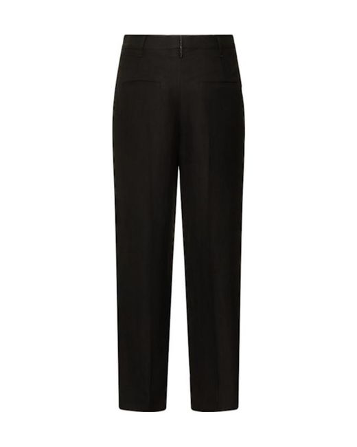 Brunello Cucinelli Black Belt-Loop Casual Pants