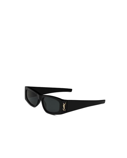 Saint Laurent Black Eyewear Rectangular Frame Sunglasses for men