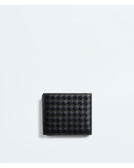 Bottega Veneta Black Intrecciato Piccolo Bi-Fold Wallet for men