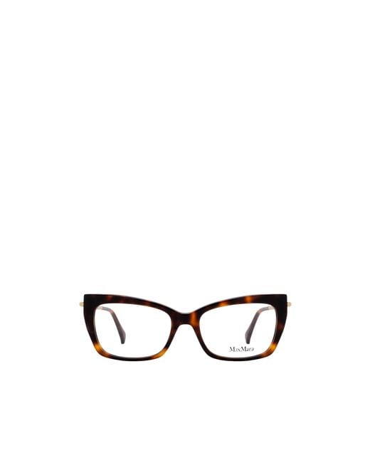 Max Mara White Cat-Eye Glasses