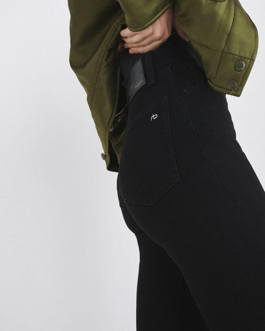 Rag & Bone Black Belt-Loop Jeans