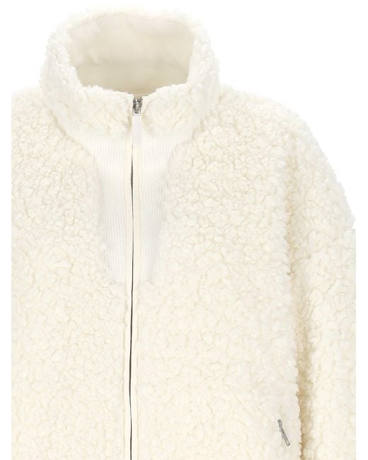 Entire studios Natural Sherpa Zip Jacket