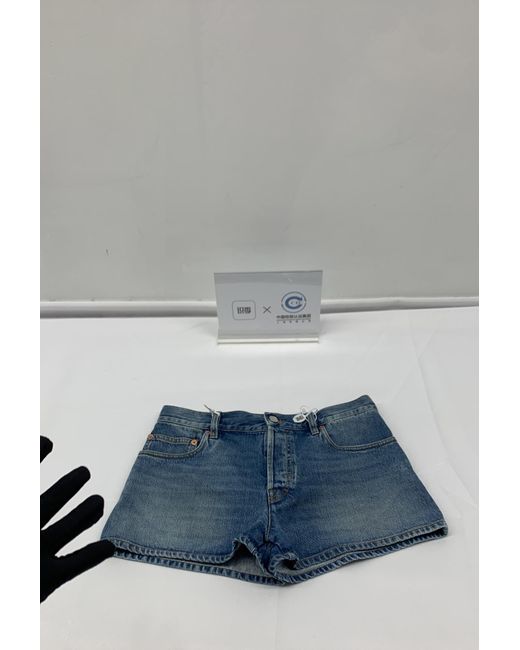Gucci Blue Stonewashed Denim Shorts
