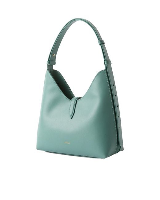 Furla Green Goccia Small Hobo Shoulder Bag