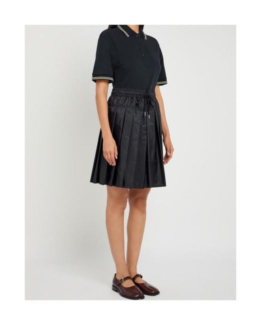 Moncler Black Logo Patch Dress
