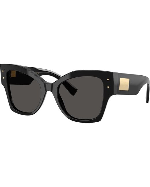 Dolce & Gabbana Black Eyewear Cat-Eye Sunglasses