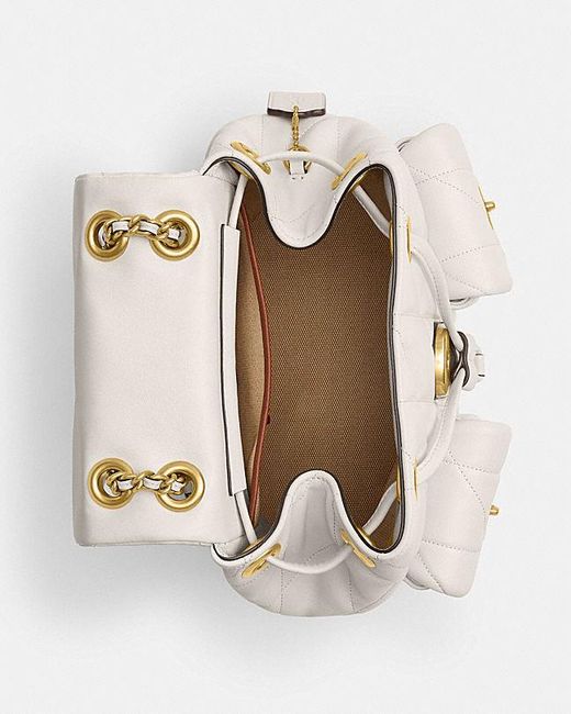 COACH Natural Tabby Logo Backpack
