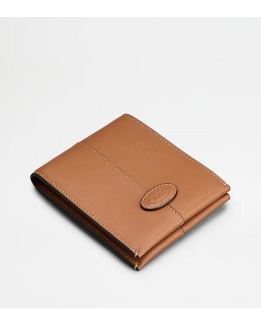 Tod's Black Bi-Fold Leather Wallet for men