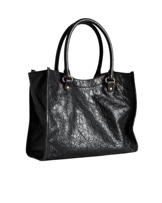 Balenciaga Black Le City Mini Tote Bag