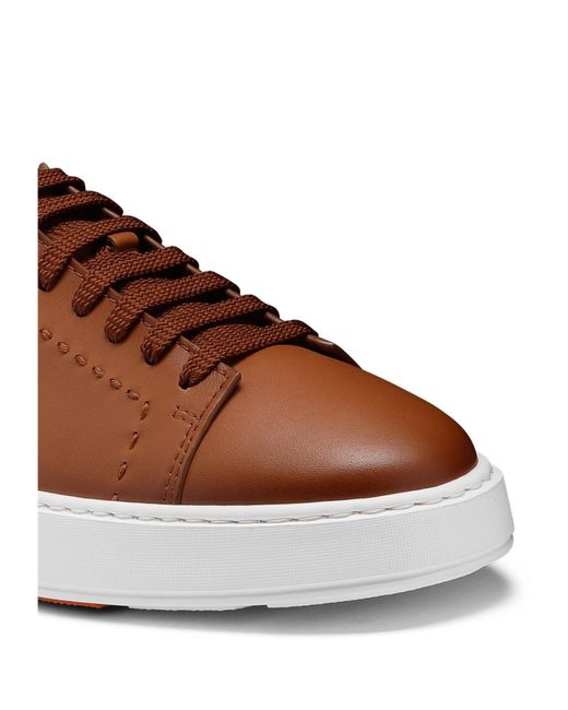 Santoni Brown Sneakers for men