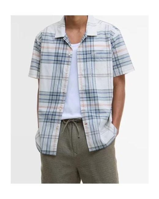 Barbour Blue Plaid Shirt for men