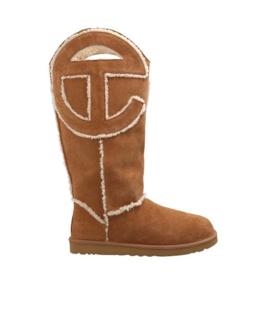 Ugg Brown X Telfar Logo Tall Boots for men